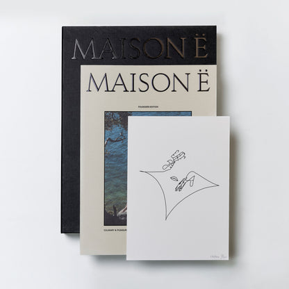 Maison E Magazin in Box mit Artwork Produktabbildung